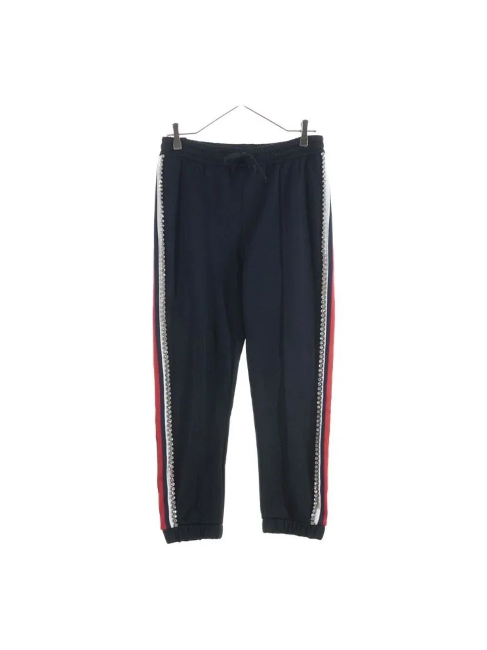 Gucci Jogger Pants Rhinestone Decoration Black